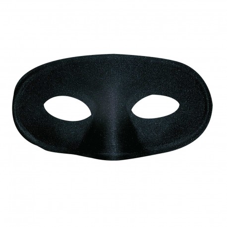 Antifaz Colombina  Negro ,seda