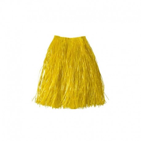 Falda Hawaiana c/goma,Amarilla