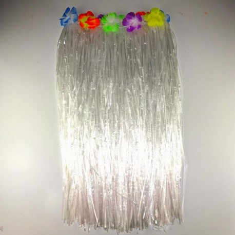 Falda Hawaiana ,c/flores 