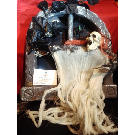 Ventana con Esqueleto.Luz.Halloween