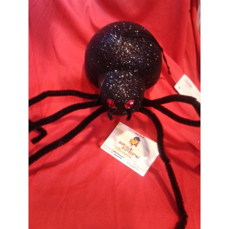 Araña Negra purpurina,Halloween