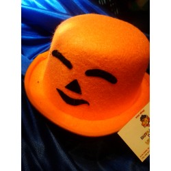 Sombrero Bombin Naranja.Halloween