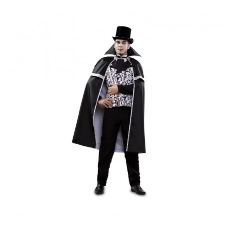 Disfraz Vampiro Elegante,Blanco y negro