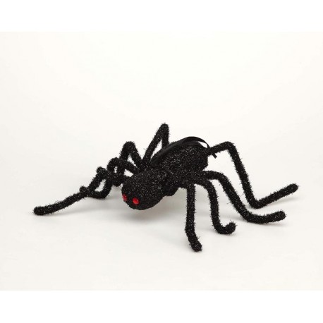 Araña Negra Brillo colgarlo.Halloween