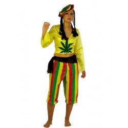 Disfraz Jamaicana.Talla unica