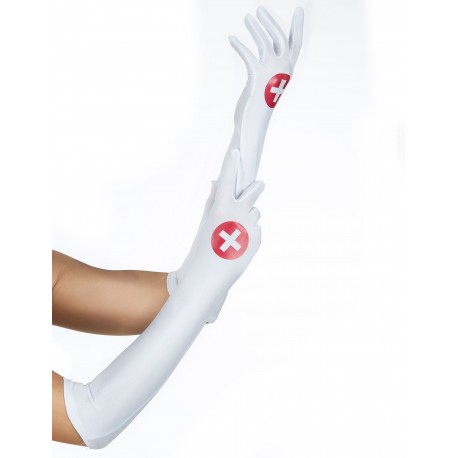 Guantes Largos Enfermera,con Cruz.50cm