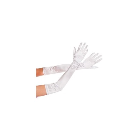 Guantes Largos Blancos 55 cm.