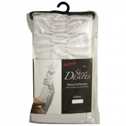 Guantes Blancos Largos De Fiesta Años 50 seductora Codo