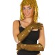 Guantes lentejuelas  negro y oro,45cm.