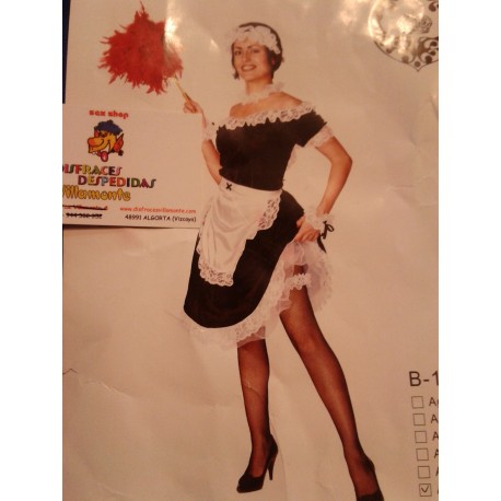 Disfraz Criada,Camarera,Sirvienta. Talla Única.