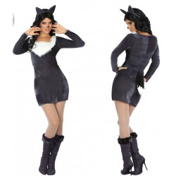 Disfraz de Loba,Animales-Talla XS-S.