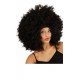 Peluca años 60,Rizos negra