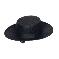 Sombrero-  de Cordobés/a-Sevillano/a  Negro.Infantil