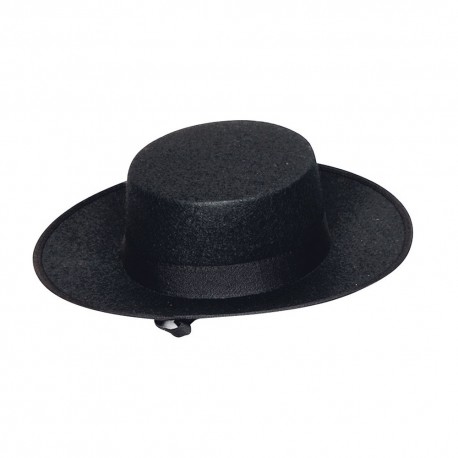 Sombrero o Gorro  de Cordobés-Sevillano  Negro.Infantil