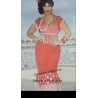 Disfraz Flamenca-Sevillana,Rojo.Talla XL