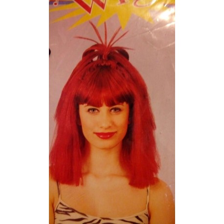 Peluca Mónica media melena,Flequillo.Morena con peinado.