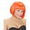 Peluca Naranja,corta con flequillo
