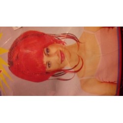 Peluca corta Rubia,con mechas