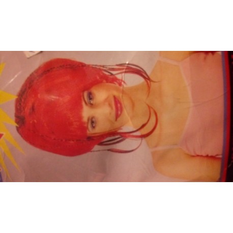 Peluca corta Rubia,con mechas