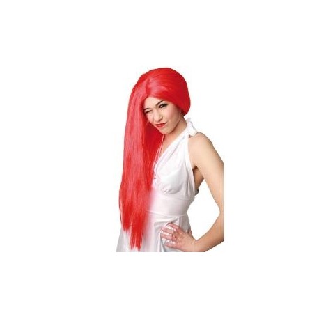 Peluca Roja,Melena Lisa Larga.