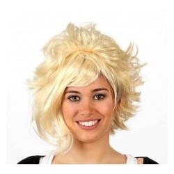 Peluca morena,corta y peinado  moderno