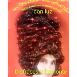 Peluca Vulcano,con Luz.