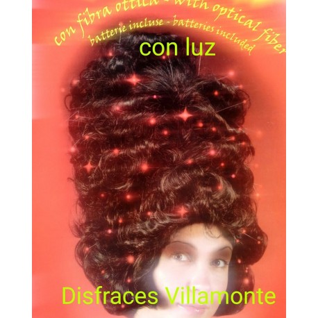 Peluca Vulcano,con Luz.