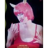 Peluca Demonia ,Roja con cuernos,corta