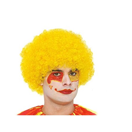 Peluca Amarilla.Payaso de rizos