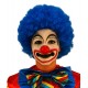 Peluca de Rizos. Azul.Payaso