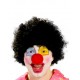 Peluca Negra rizos,Payaso..Ignifuga