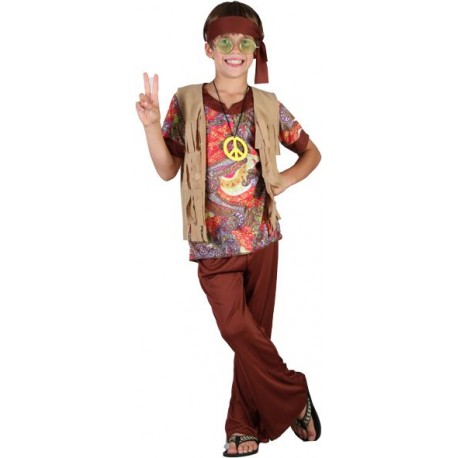 Disfraz de Hippie.Talla 7-9