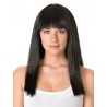 Peluca Cleopatra Negra,con flequillo
