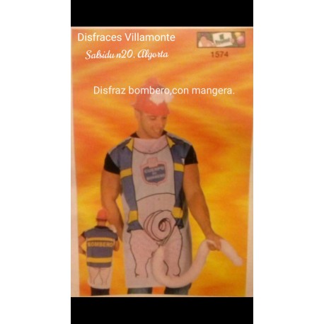 Disfraz Bombero Con Pene ,Sexy.Despedidas