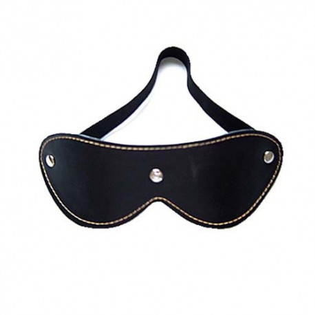 Antifaz-Máscara de piel NEGRA. Sado-Fetish