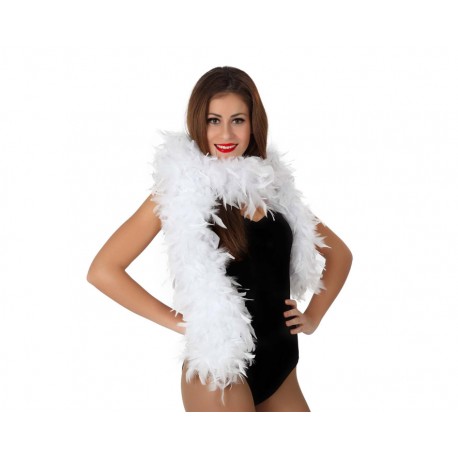 Boas de plumas Blanca.100gms.185cm