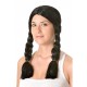Peluca trenzas,Negra-Morena