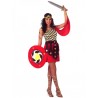 Disfraz de Gladiadora Romana Esparta,Talla XL