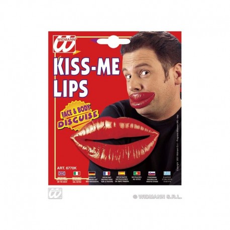 Labios rojos ,gordos