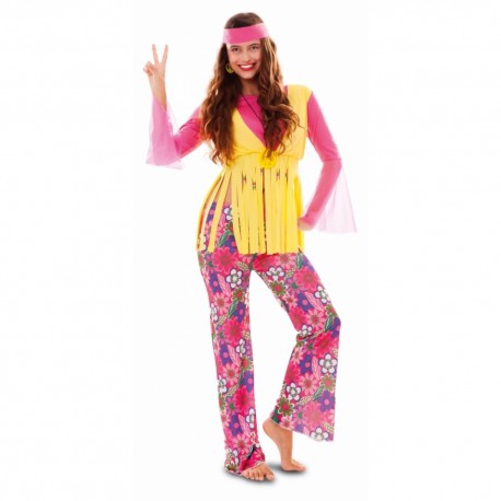 Disfraz de Hippie chica.Talla unica