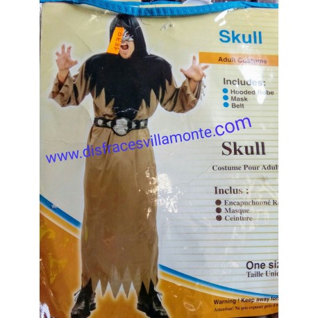 Disfraz de Skull.Talla única.Halloween