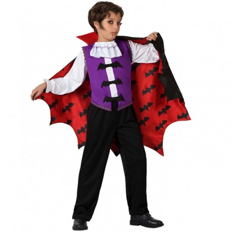 Disfraz de Vampiro o Dracula.de Lujo para niños .Talla 10-12