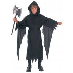 Disfraz de Fantasma o Demonio ,negro.Talla 7-10-Halloween
