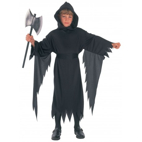 Disfraz de Fantasma o Demonio ,negro.Talla 7-10-Halloween