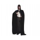 Capa con Capucha terciopelo negro...Unisex