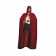 Capa Terciopelo roja con capucha ,Unisex