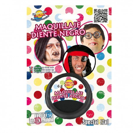 Maquillaje Diente Negro.