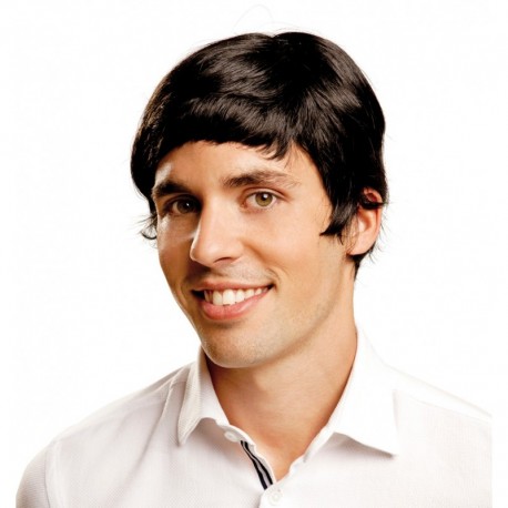 Peluca Años 60 ,Chico negra