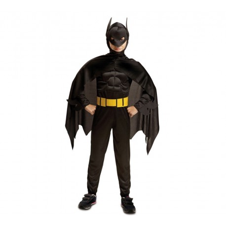 Disfraz Batman o Blackman musculado,talla 5-6
