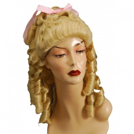 Peluca Tirabuzones. Rubia